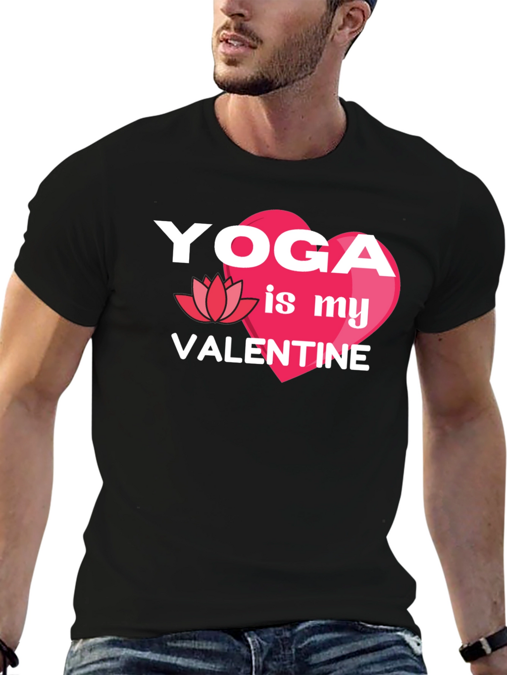 Yoga is My Valentine Graphic T-Shirt