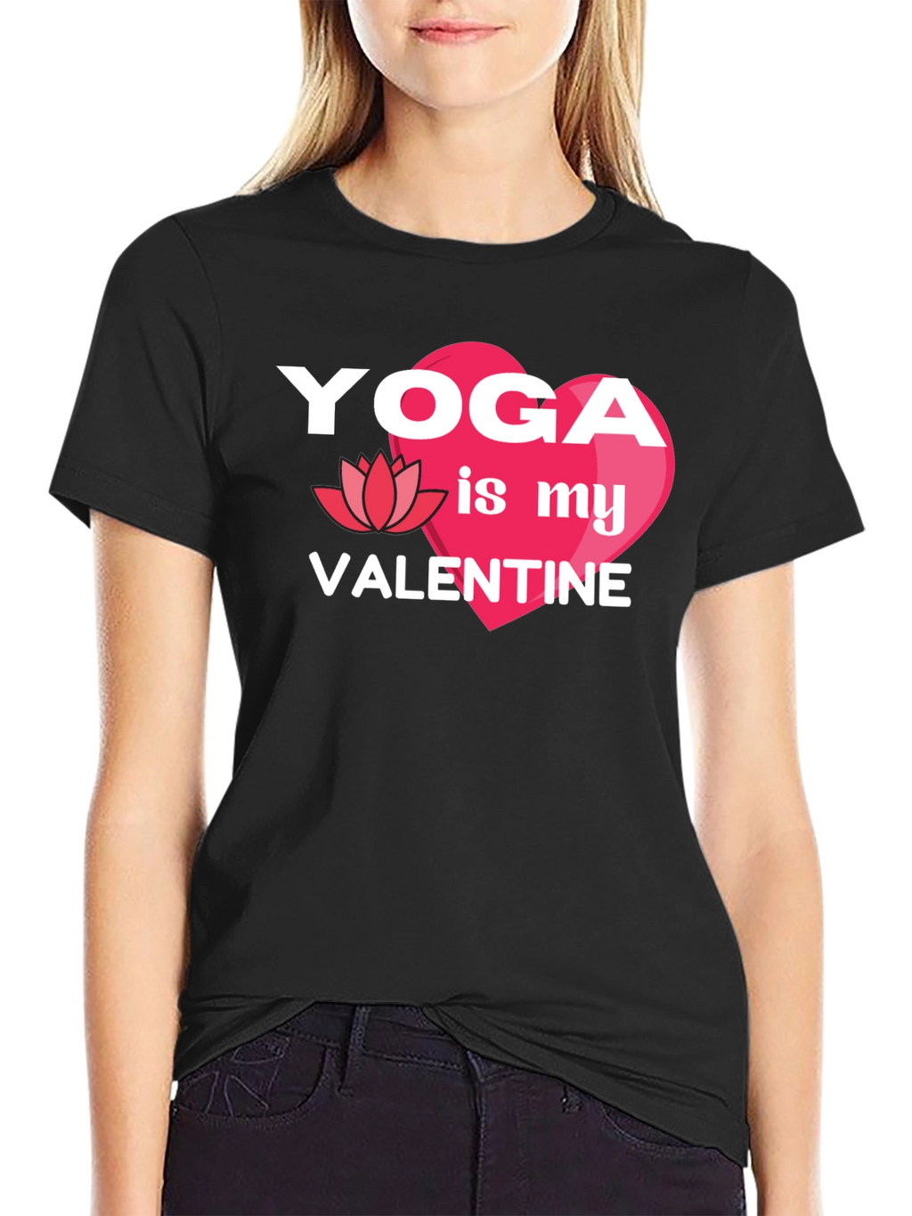 Yoga is My Valentine Graphic T-Shirt