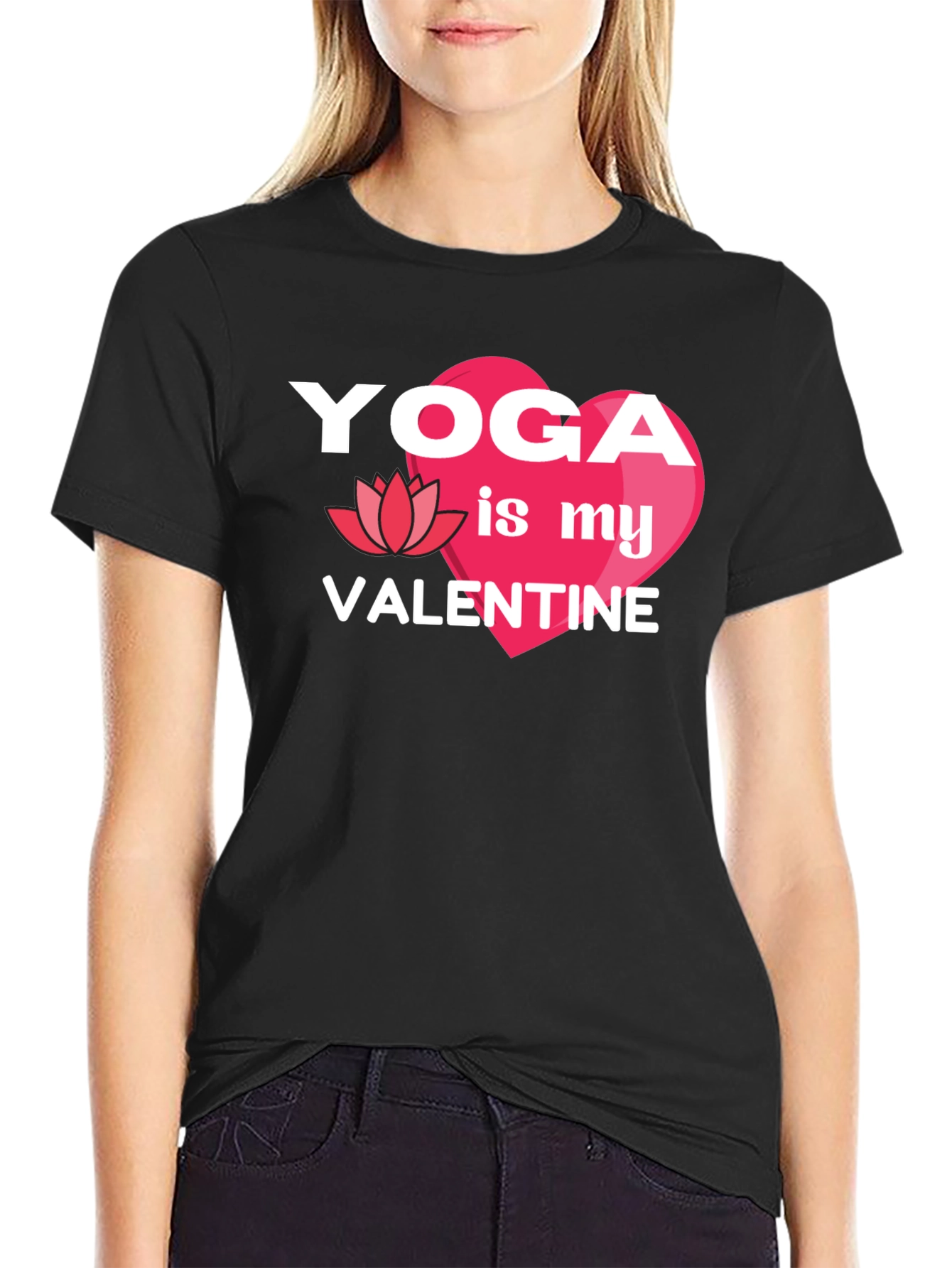 Yoga is My Valentine Graphic T-Shirt