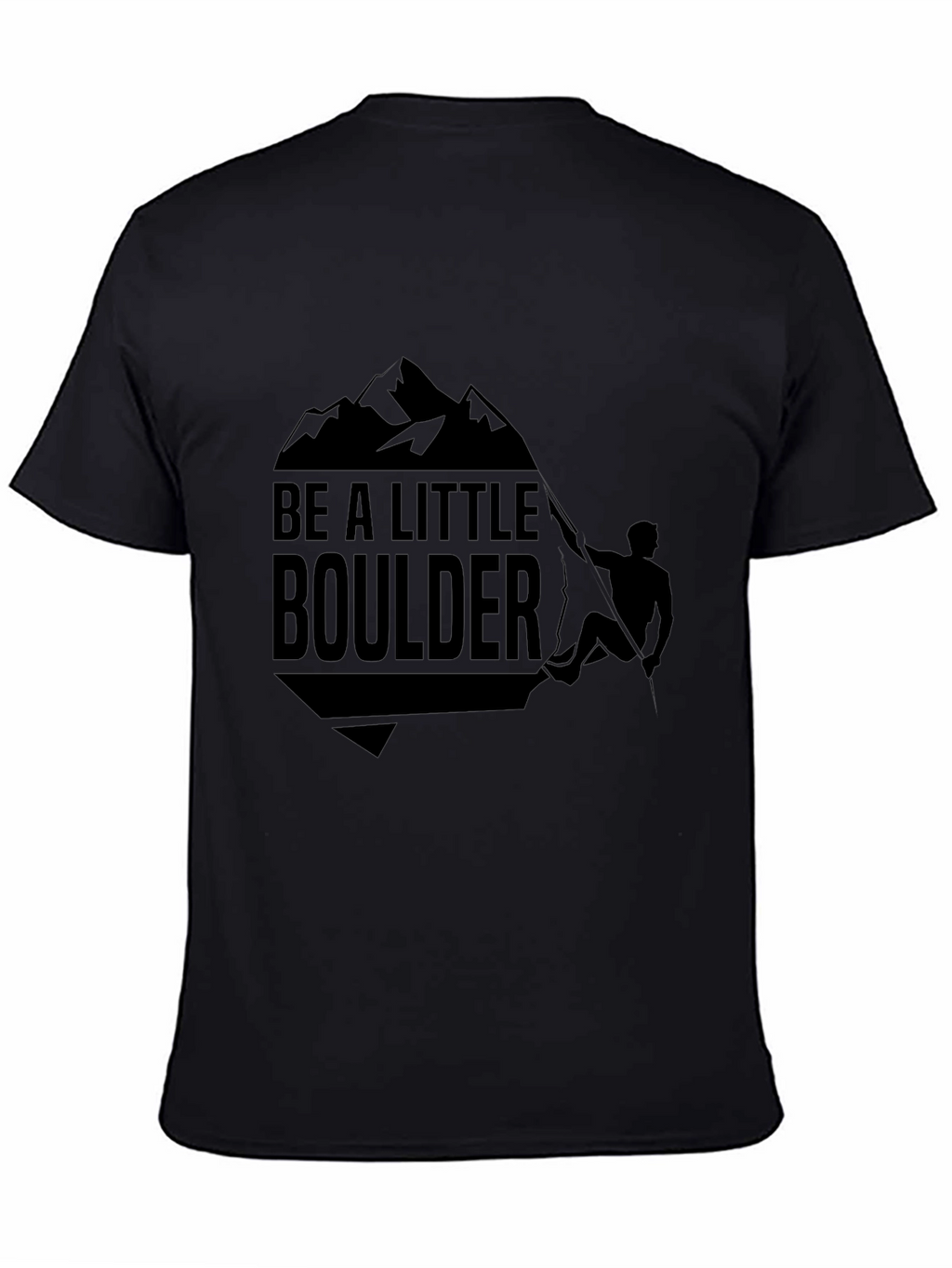 Be A Little Boulder Black Graphic Tee