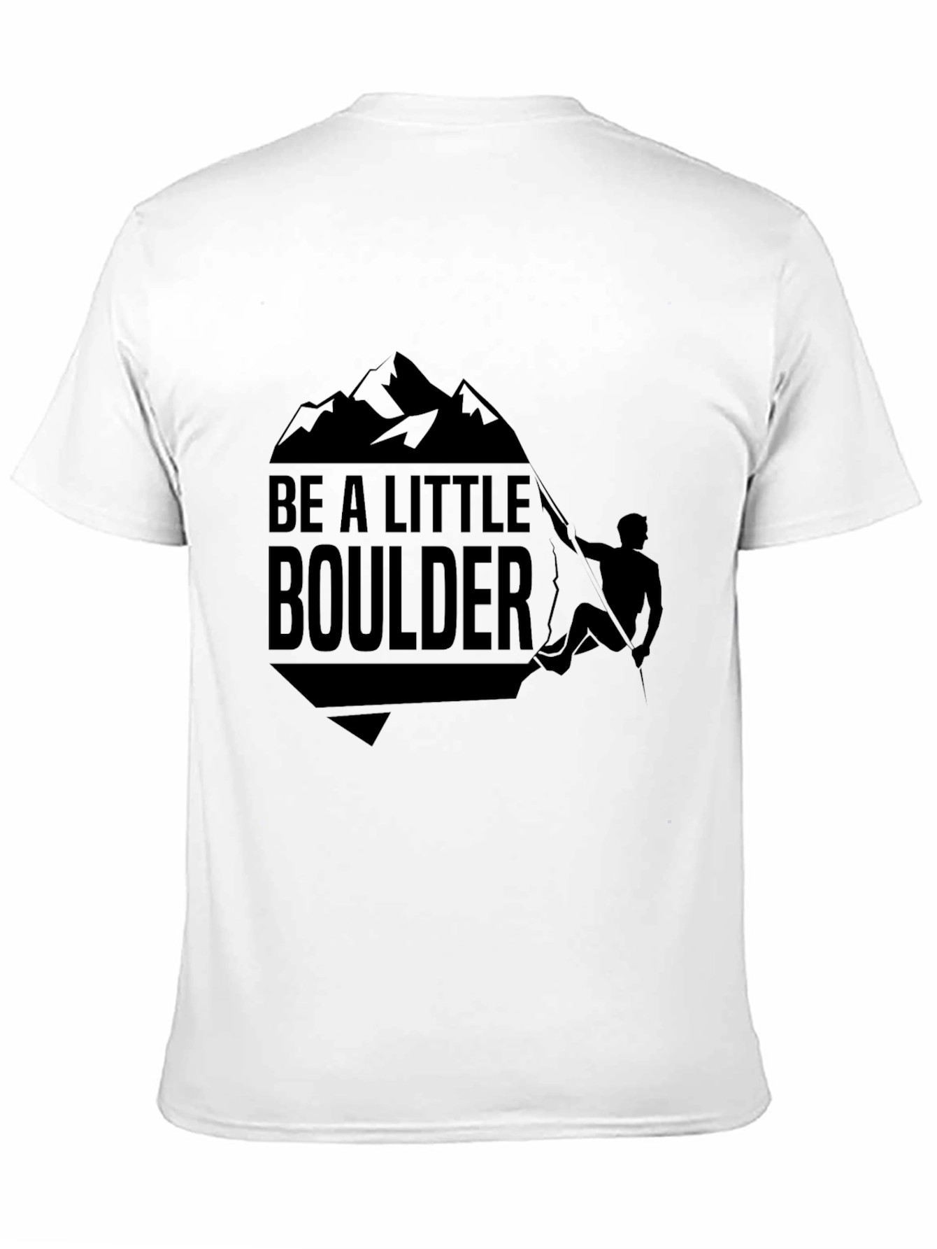 Be A Little Boulder Black Graphic Tee