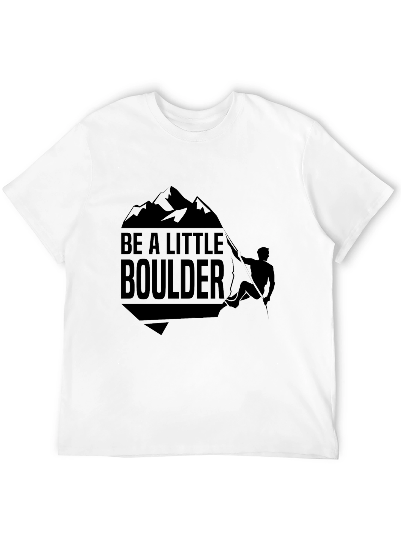 Be A Little Boulder Black Graphic Tee