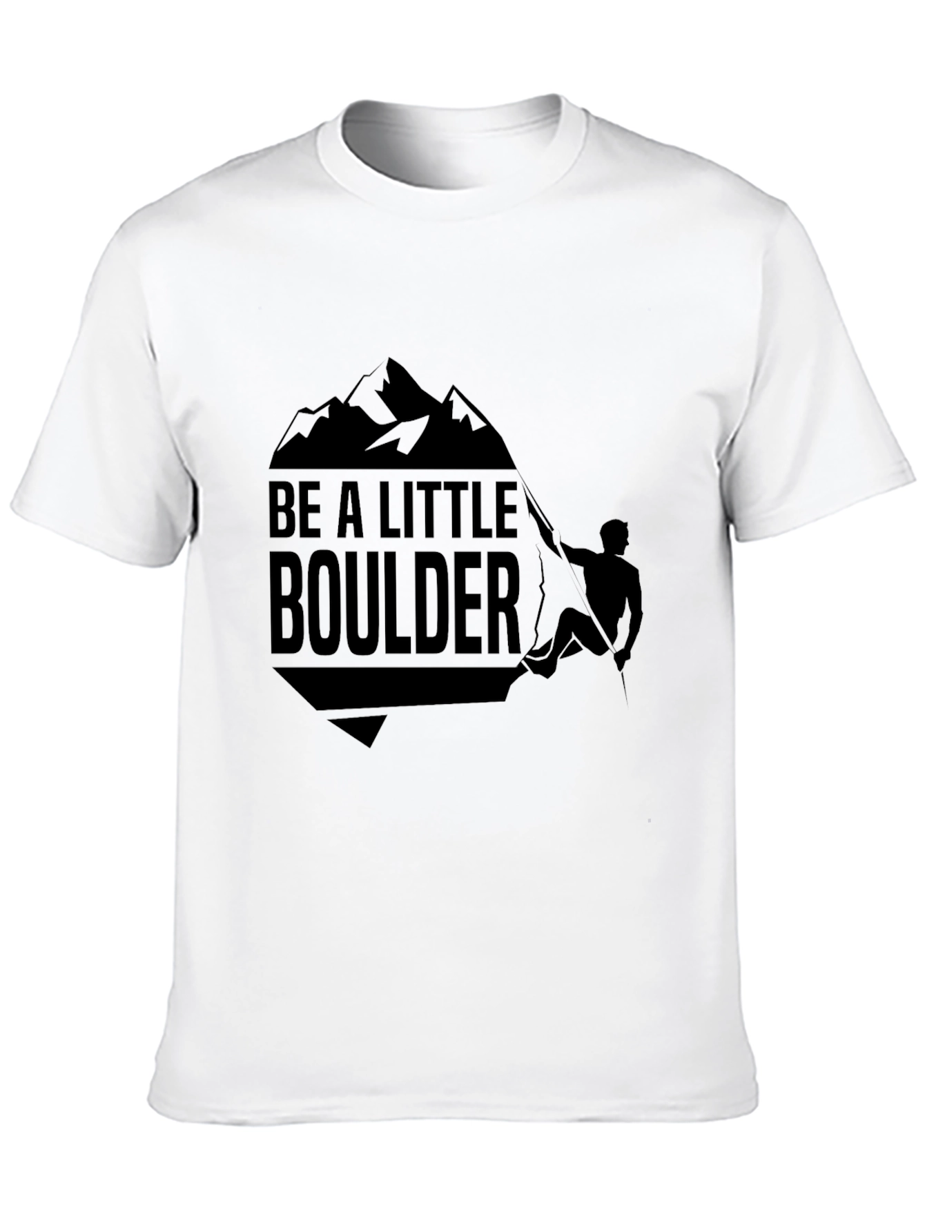 Be A Little Boulder Black Graphic Tee