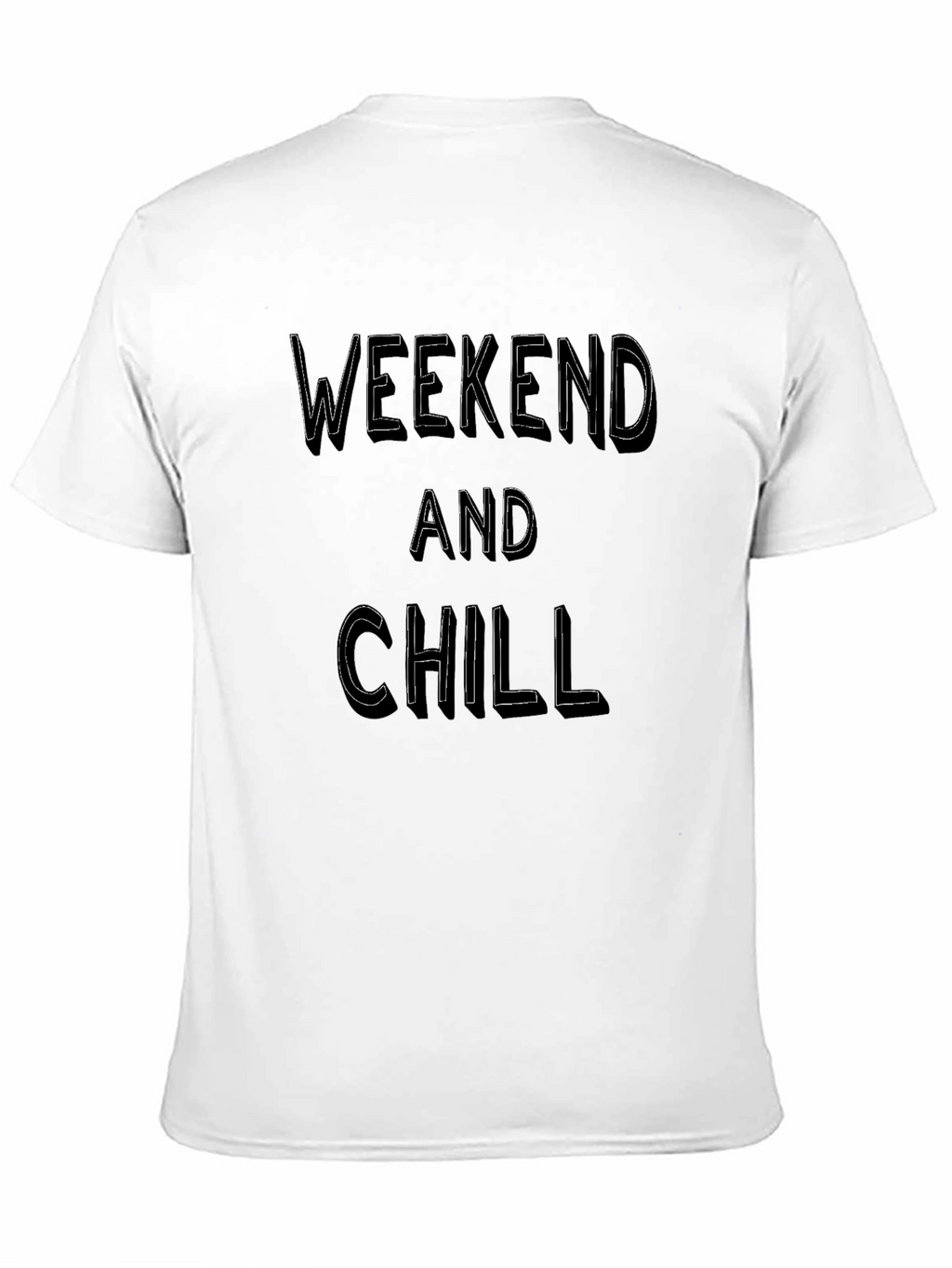 Weekend and Chill Black Graphic Tee