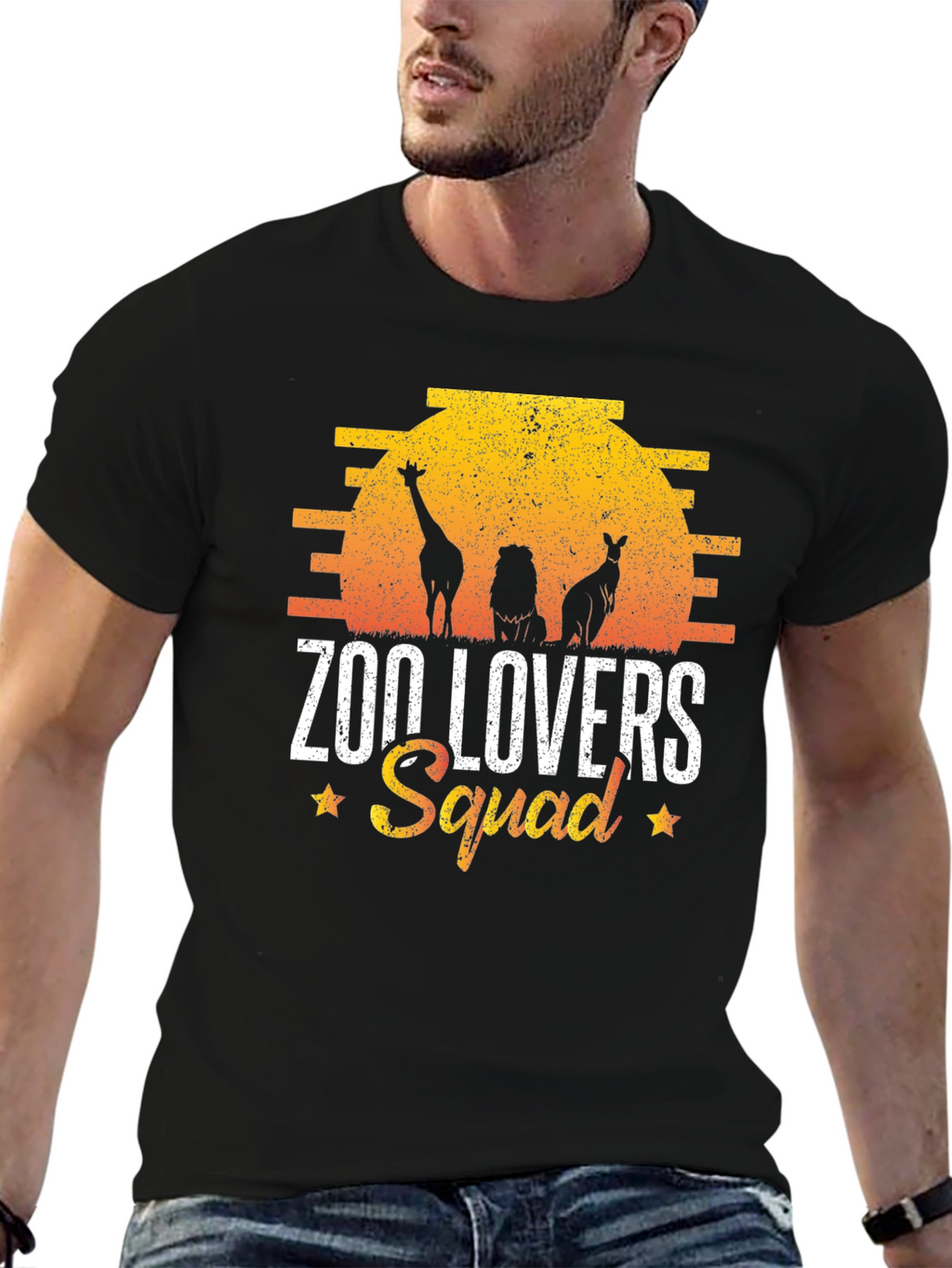 Zoo Lovers Squad Graphic T-Shirt
