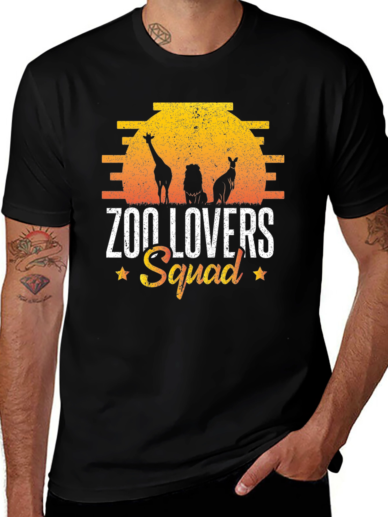 Zoo Lovers Squad Graphic T-Shirt