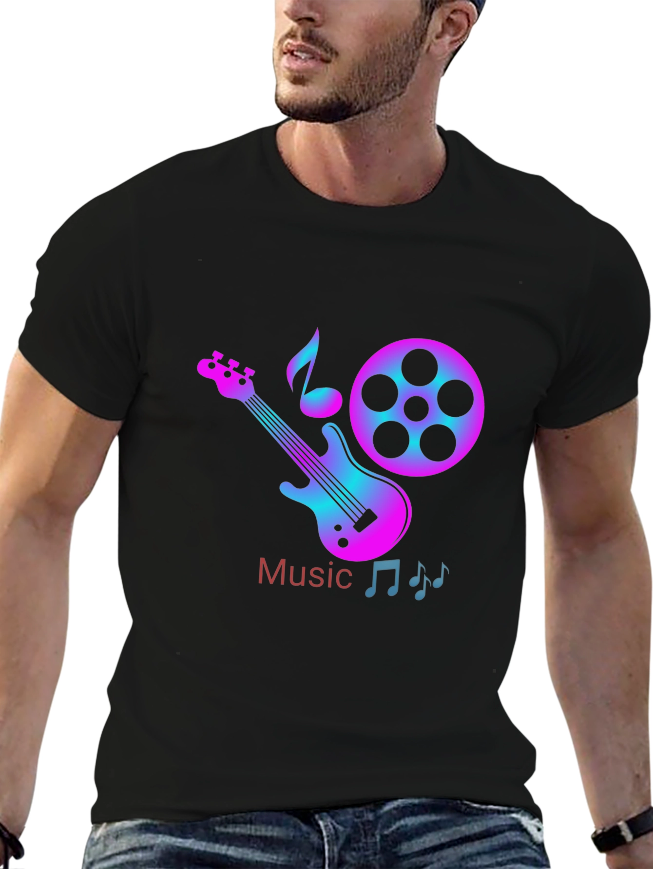 Music Themed Graphic T-Shirt
