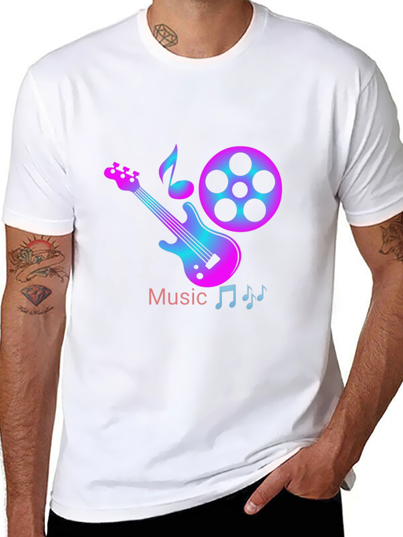 Music Themed Graphic T-Shirt