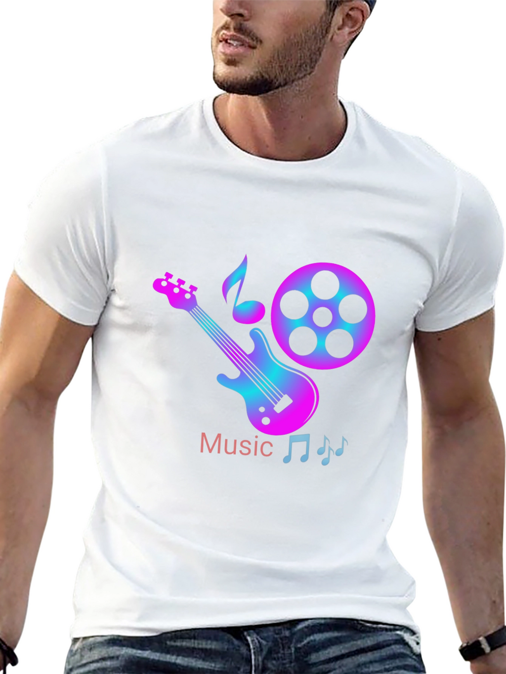 Music Themed Graphic T-Shirt