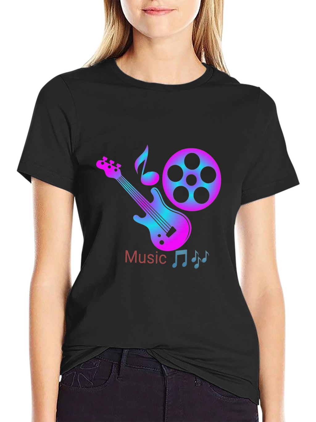 Music Themed Graphic T-Shirt