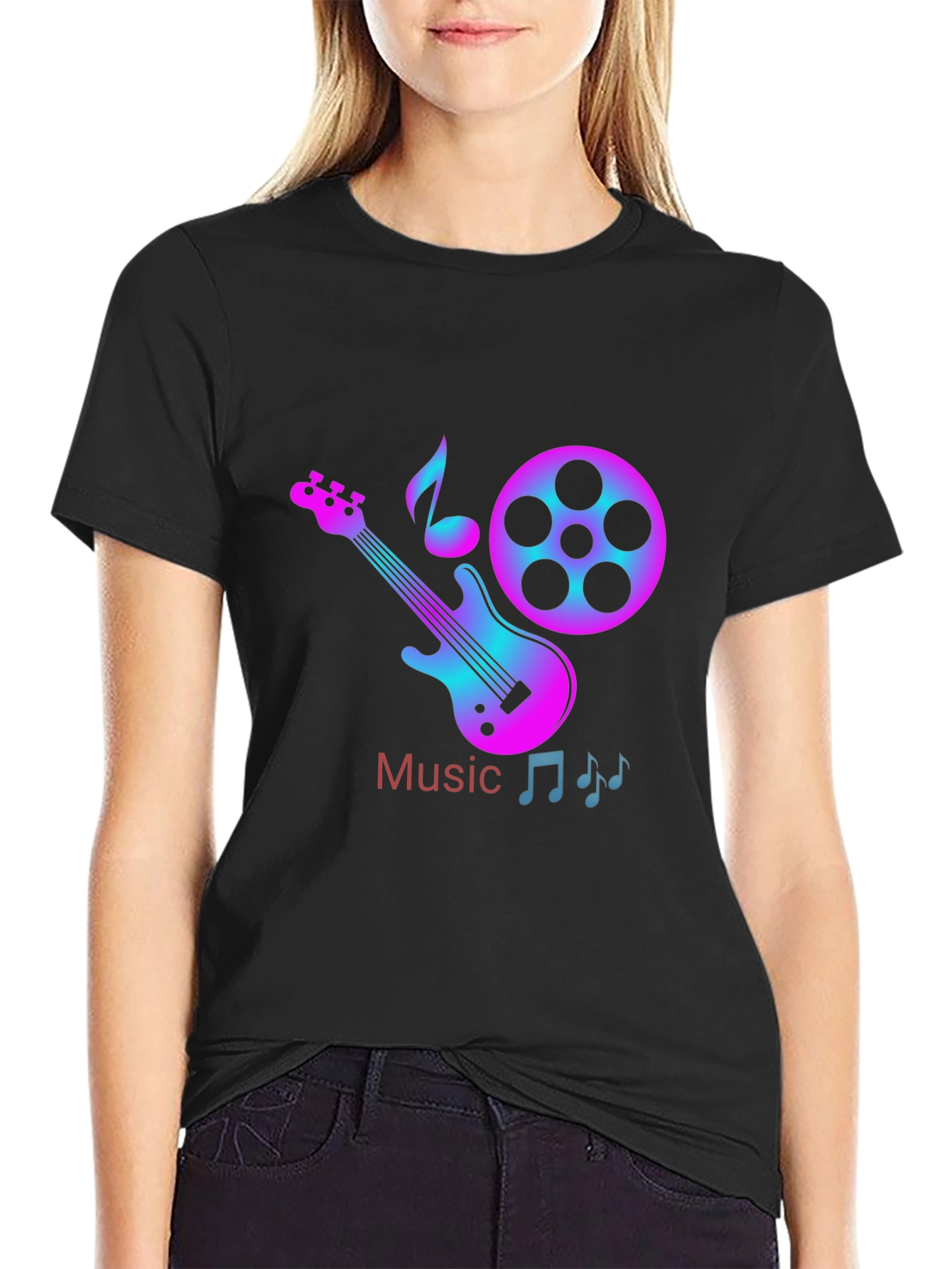 Music Themed Graphic T-Shirt
