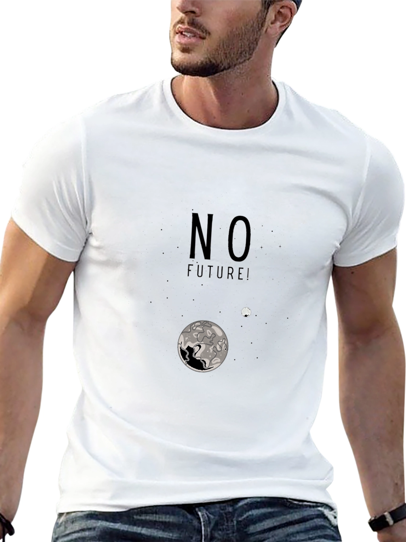 No Future Graphic Print T-Shirt