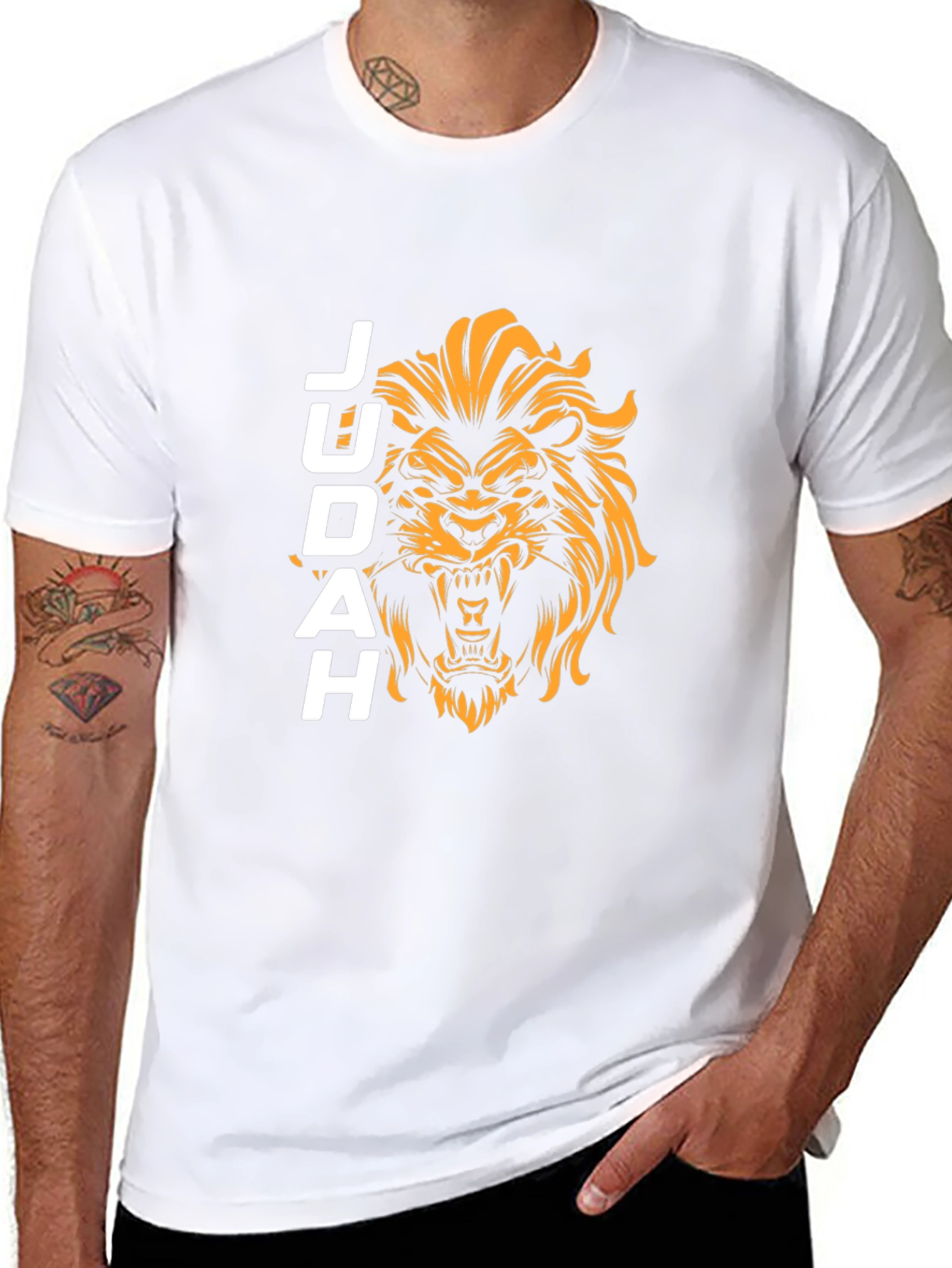 Judah Lion Graphic T-Shirt - Black
