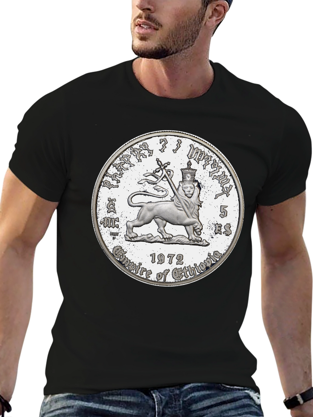 Ethiopian Lion T-Shirt - Black