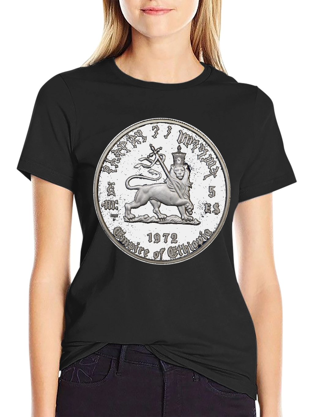 Ethiopian Lion T-Shirt - Black