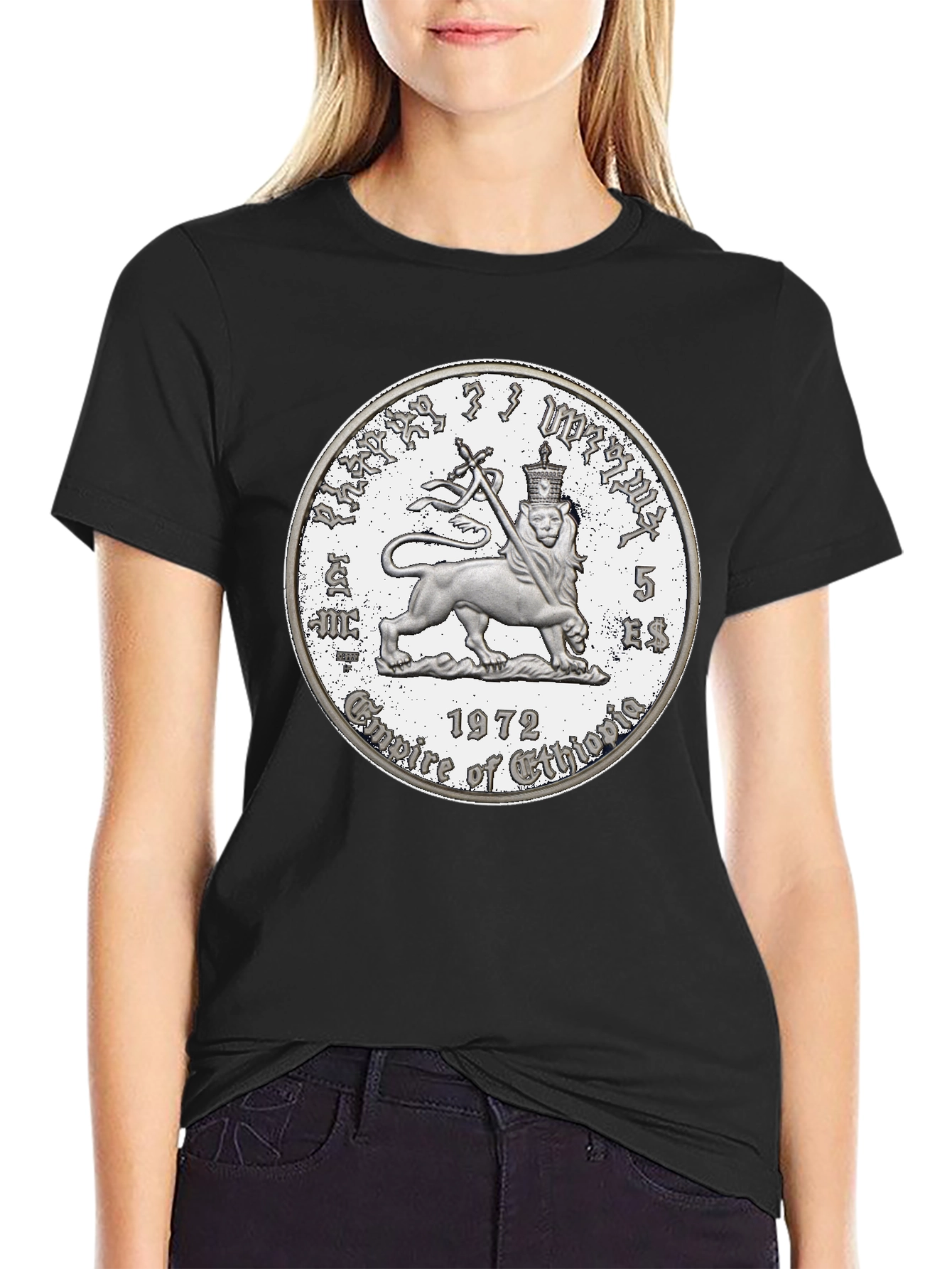 Ethiopian Lion T-Shirt - Black