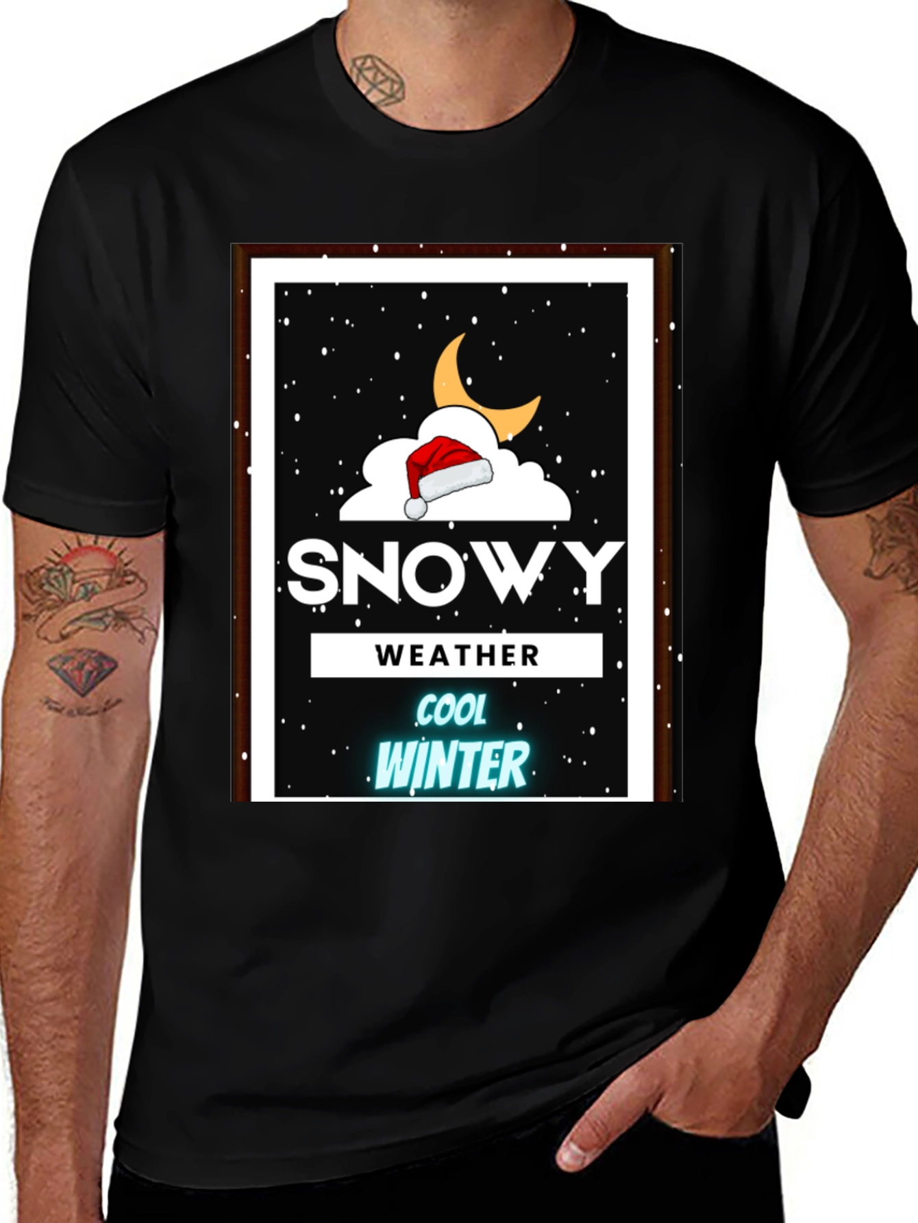 Snowy Winter Graphic T-Shirt
