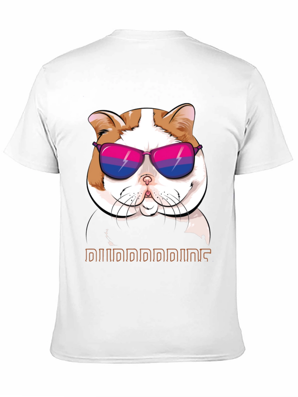 Cool Cat T-Shirt: Bi Pride Sunglasses