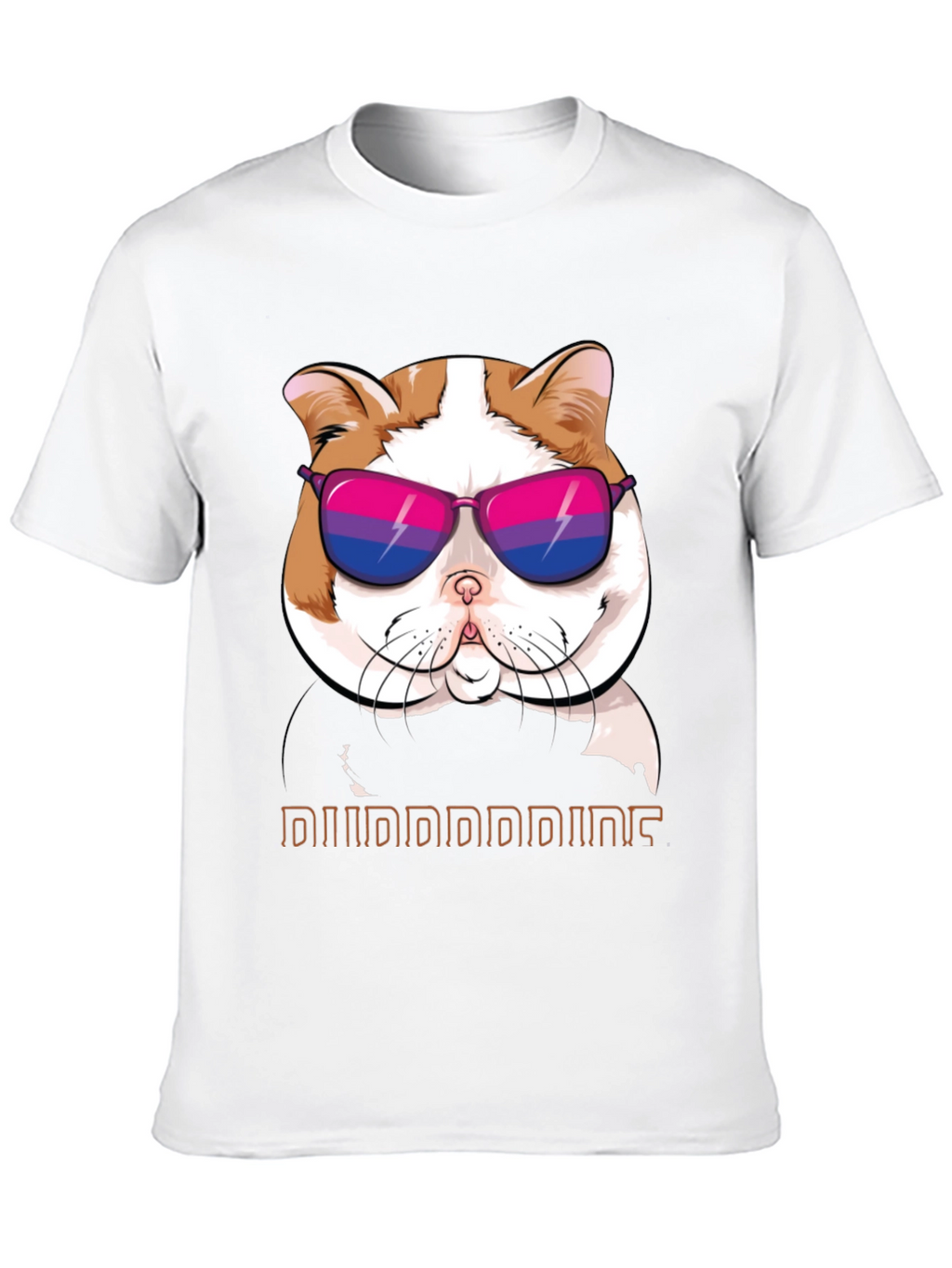 Cool Cat T-Shirt: Bi Pride Sunglasses