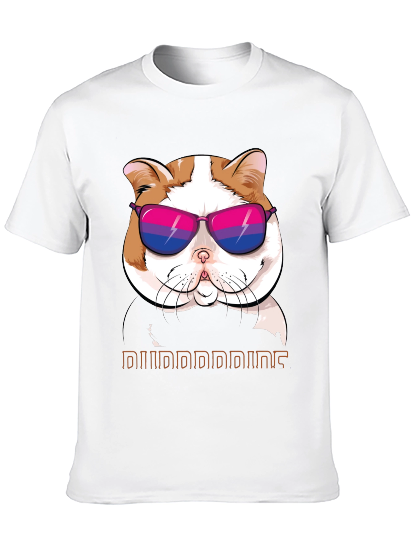 Cool Cat T-Shirt: Bi Pride Sunglasses