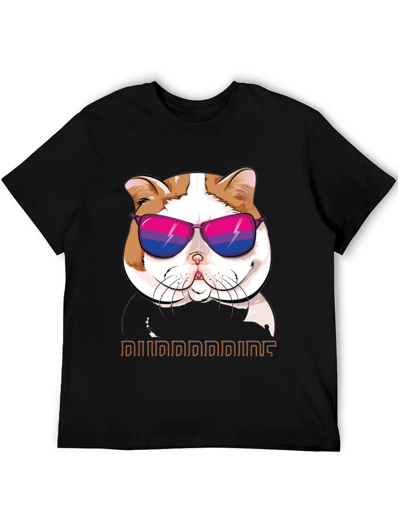 Cool Cat T-Shirt: Bi Pride Sunglasses