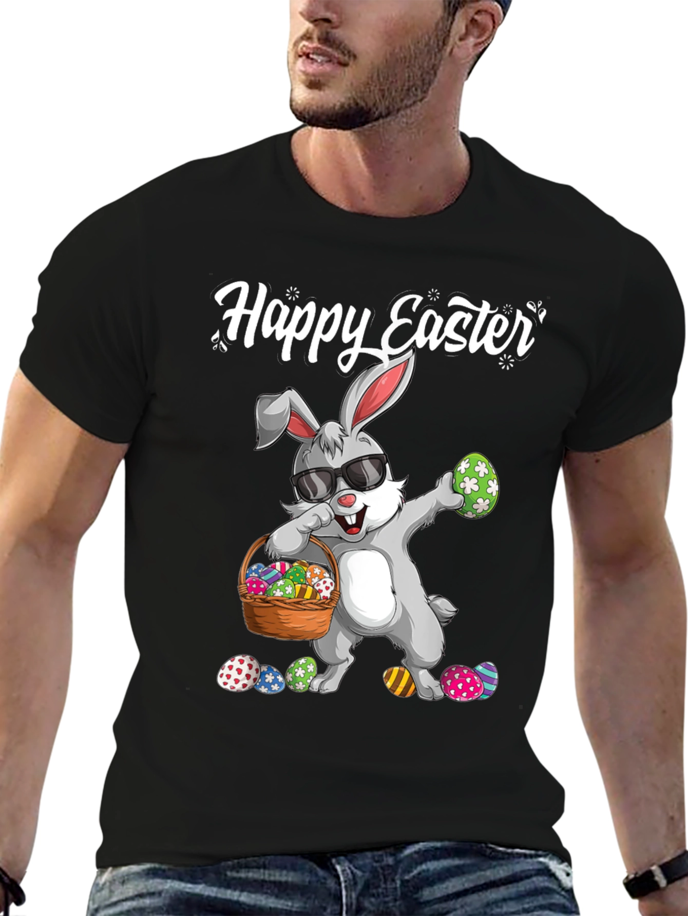 Happy Easter Bunny Graphic T-Shirt