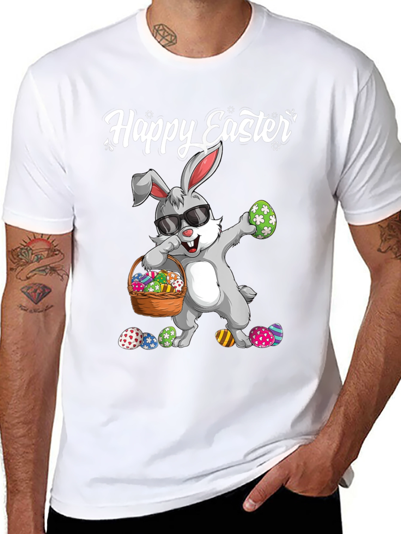 Happy Easter Bunny Graphic T-Shirt