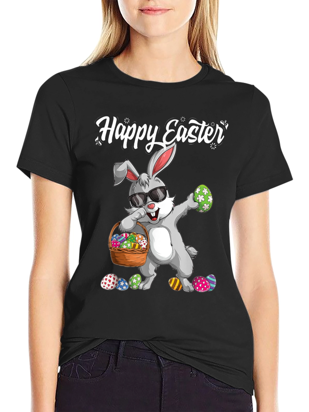 Happy Easter Bunny Graphic T-Shirt