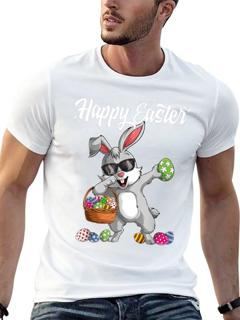 Happy Easter Bunny Graphic T-Shirt