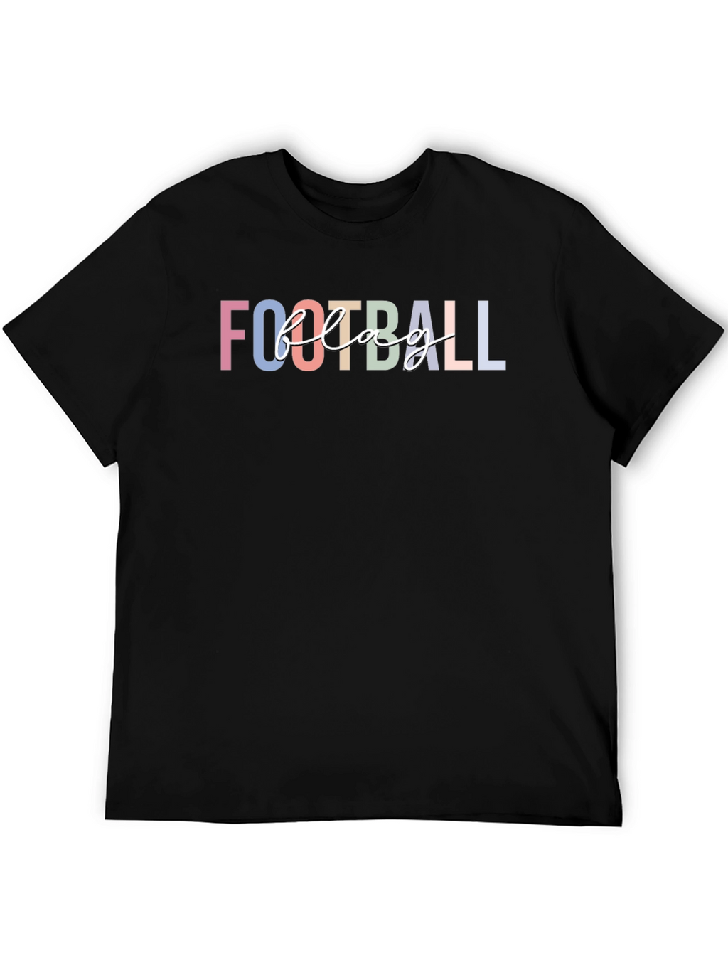 Football Flag T-Shirt - Unisex Black Tee