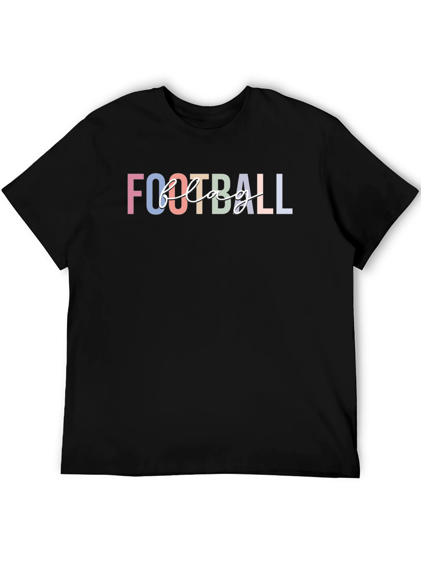Football Flag T-Shirt - Unisex Black Tee