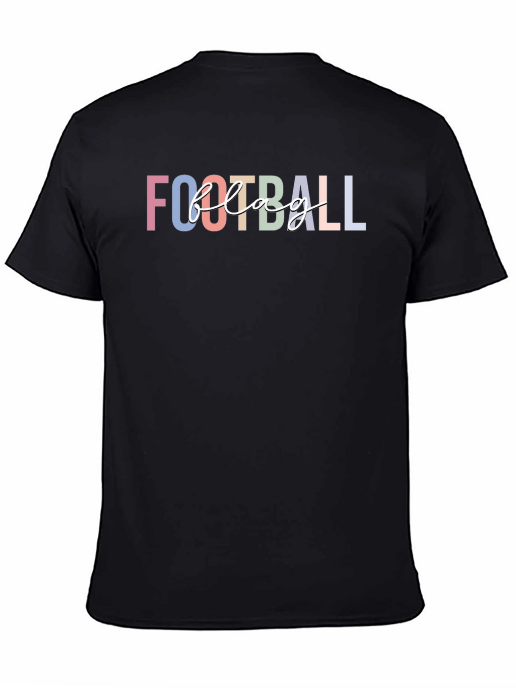 Football Flag T-Shirt - Unisex Black Tee