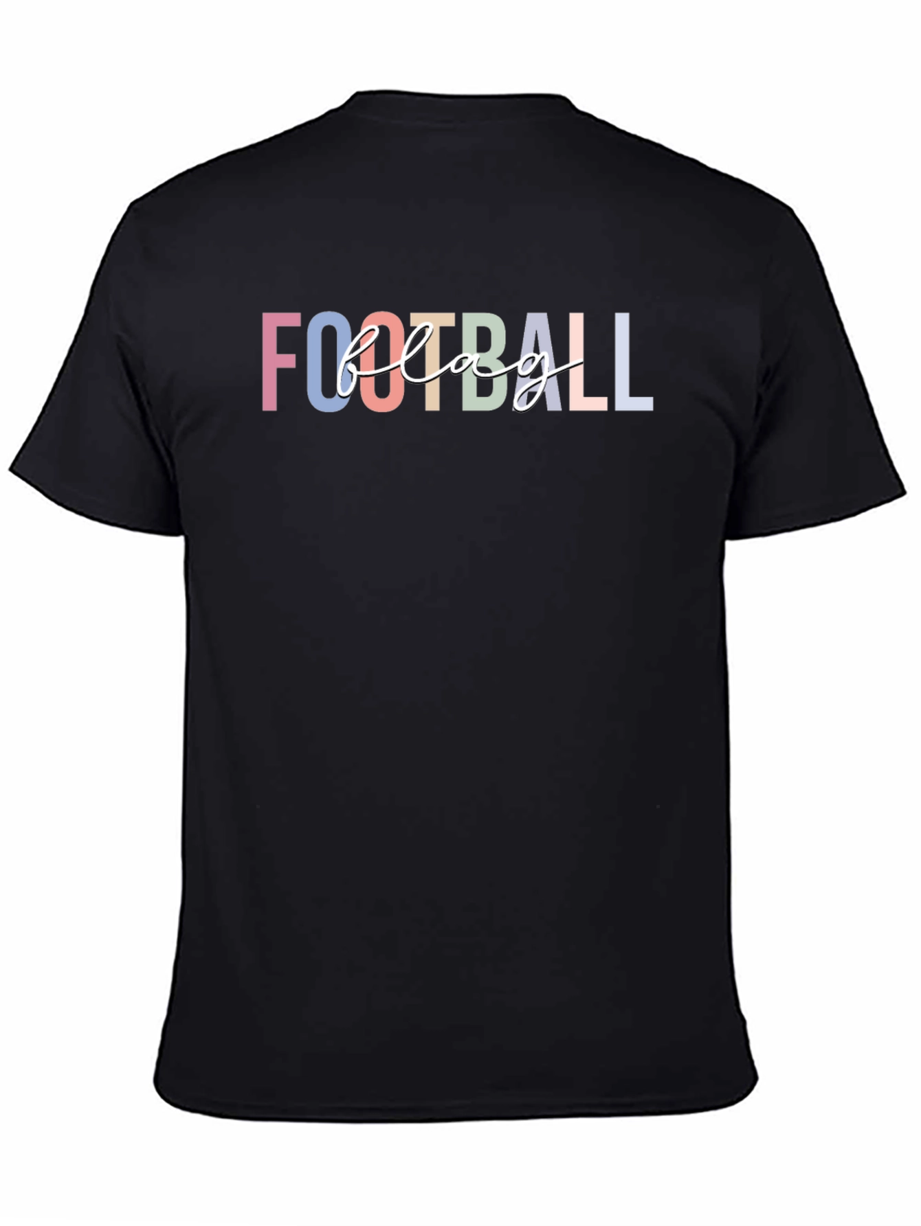 Football Flag T-Shirt - Unisex Black Tee