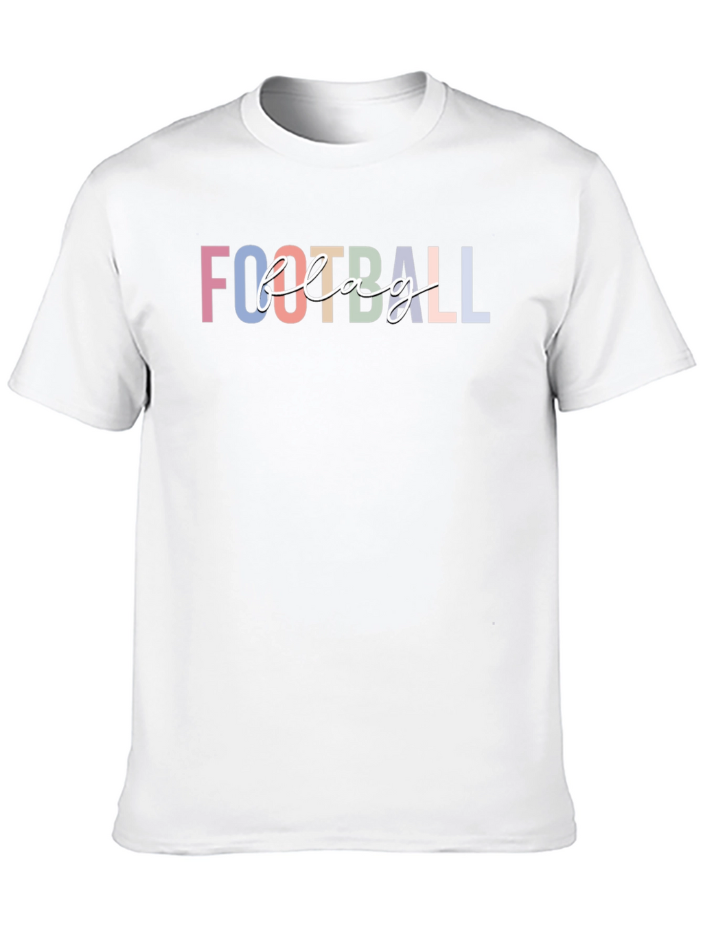Football Flag T-Shirt - Unisex Black Tee