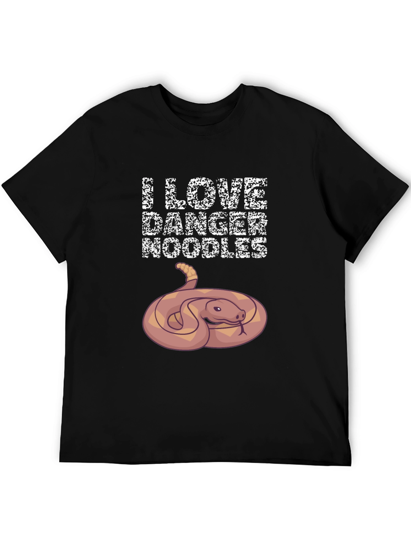 Danger Noodles Snake Graphic Tee - Funny Reptile Lover T-Shirt