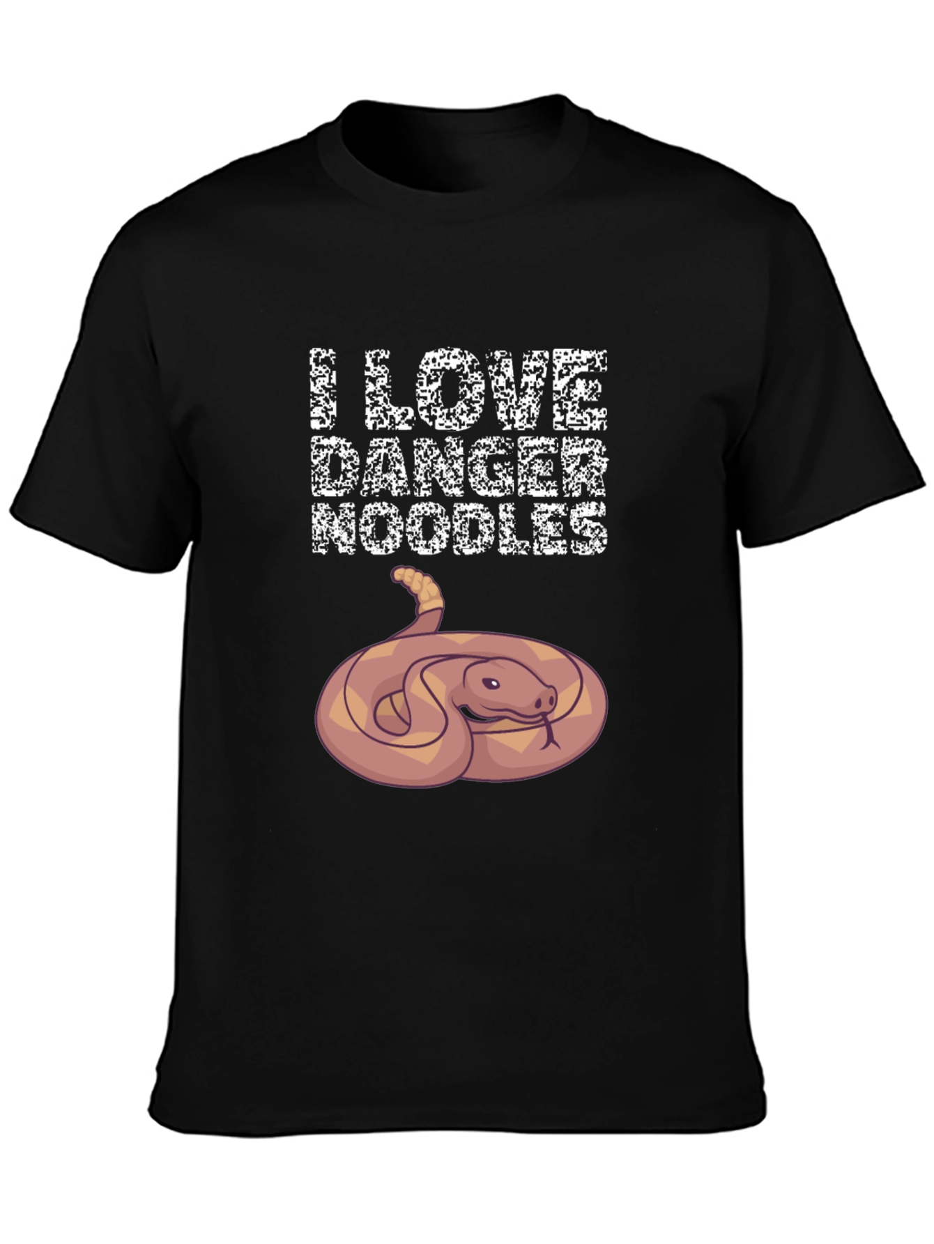 Danger Noodles Snake Graphic Tee - Funny Reptile Lover T-Shirt