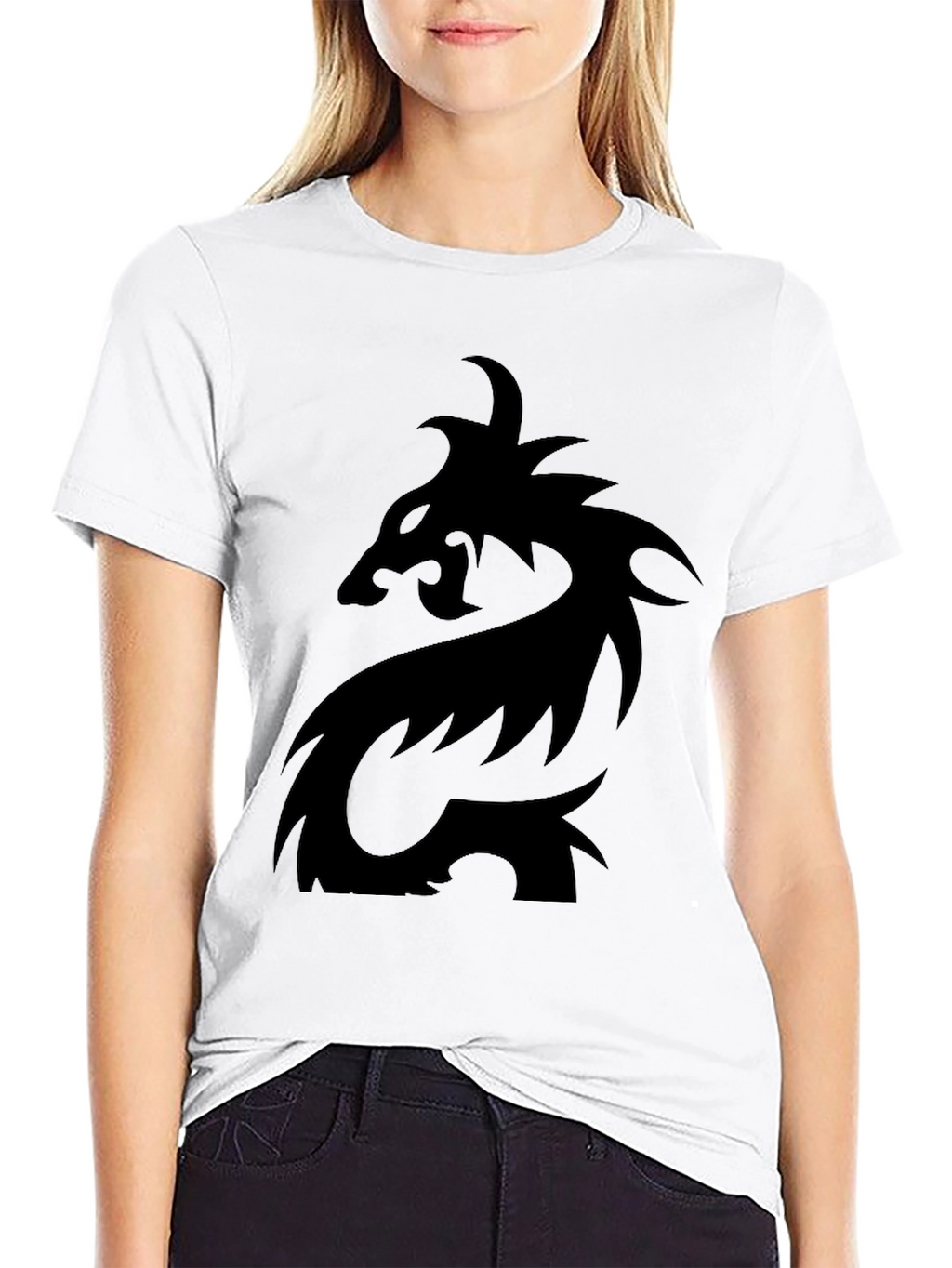 Black Dragon Graphic Tee - Mens Casual T-Shirt