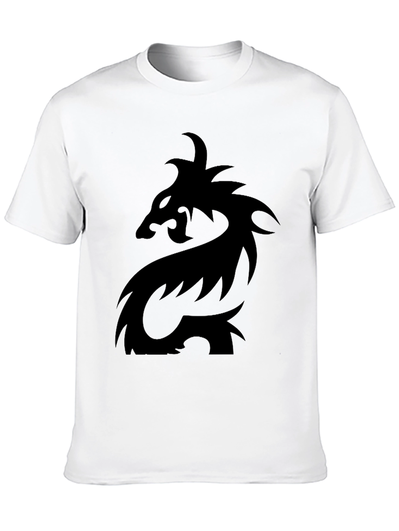 Black Dragon Graphic Tee - Mens Casual T-Shirt