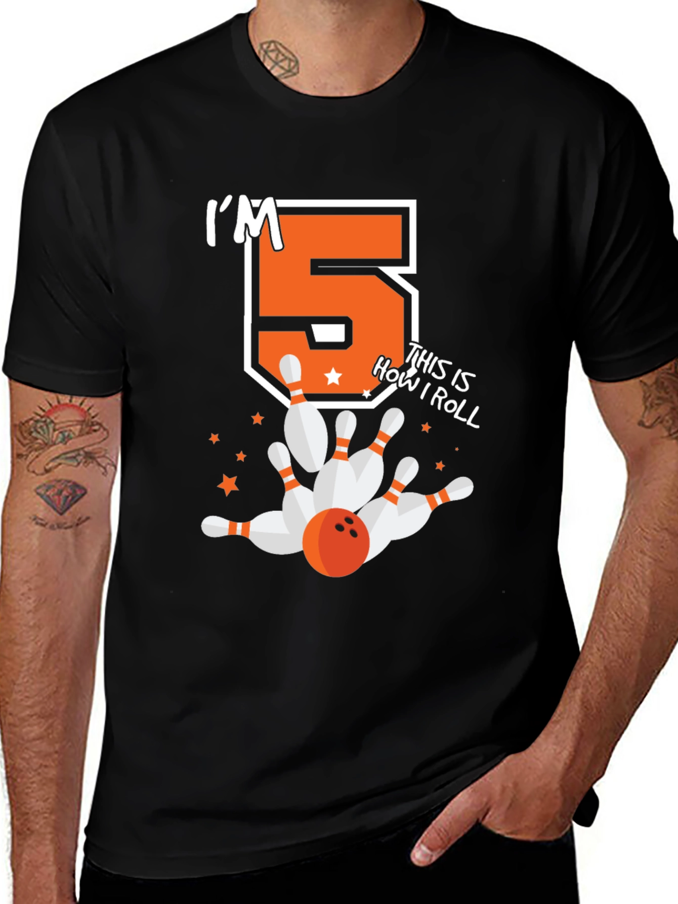 Im 5 This Is How I Roll Birthday Bowling T-Shirt