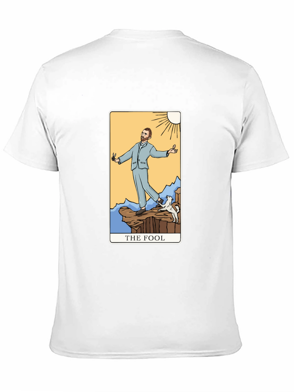The Fool Tarot Card Graphic T-Shirt - Black