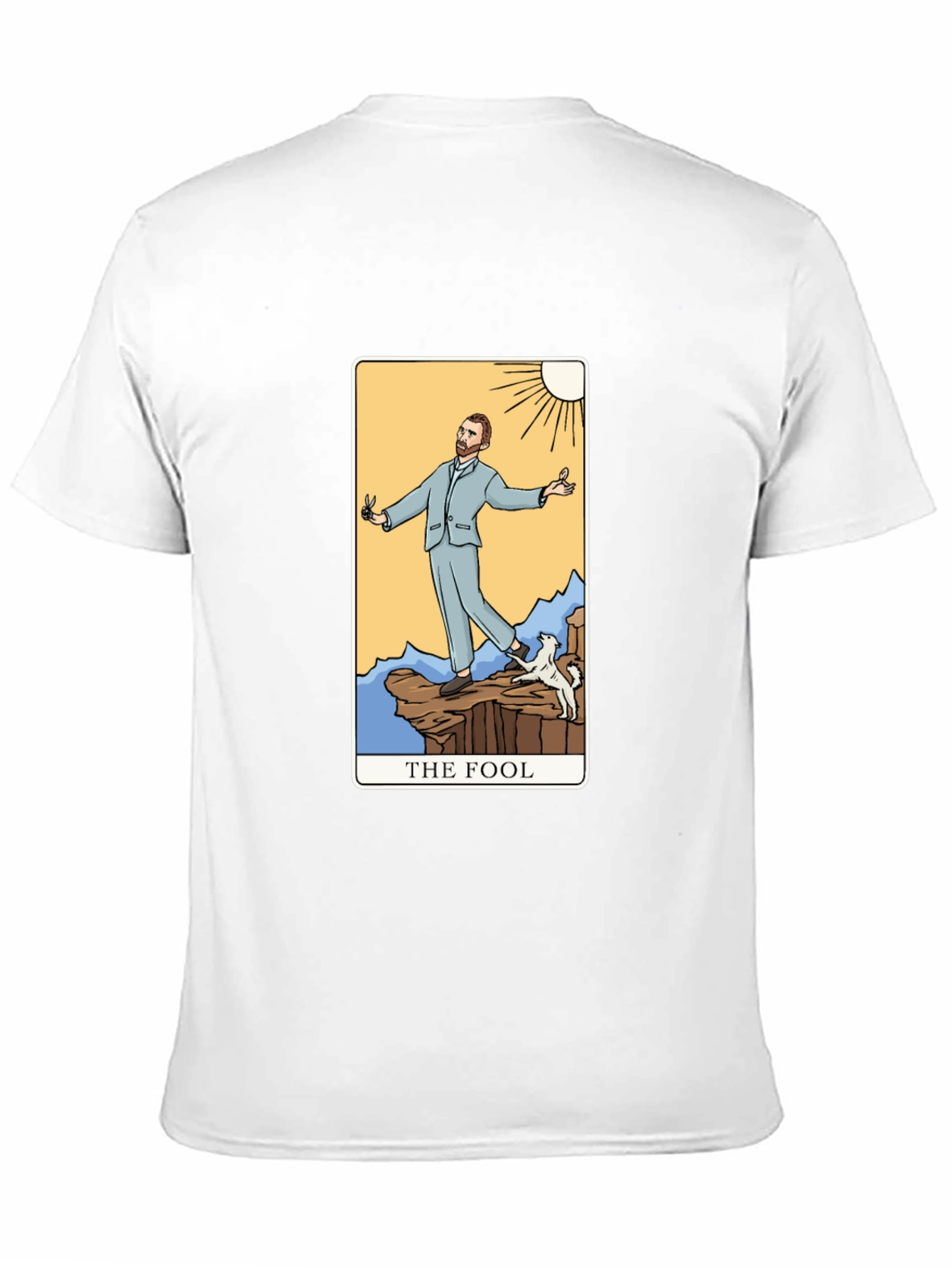 The Fool Tarot Card Graphic T-Shirt - Black