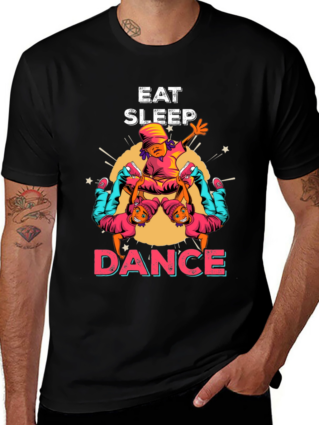 Eat Sleep Dance Graphic T-Shirt - Urban Style