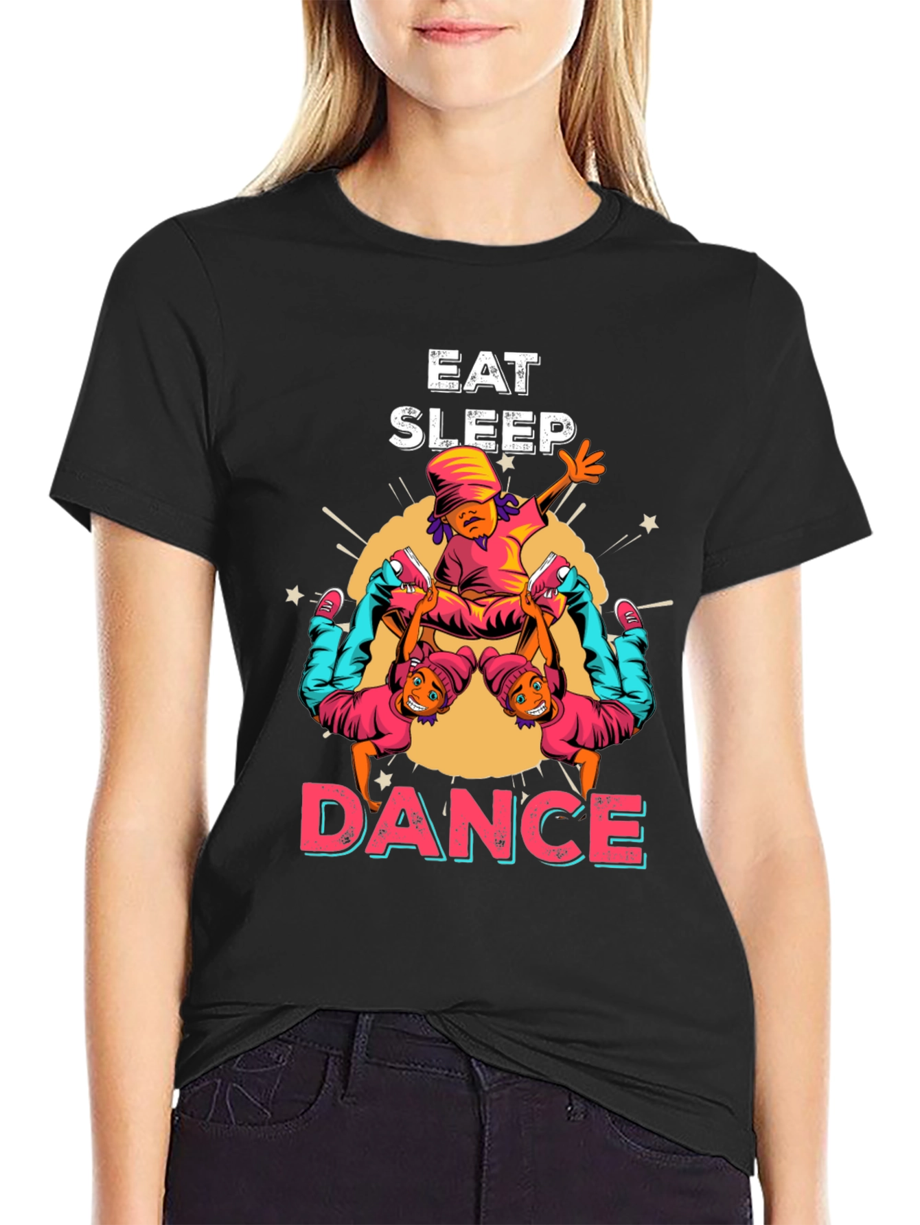 Eat Sleep Dance Graphic T-Shirt - Urban Style