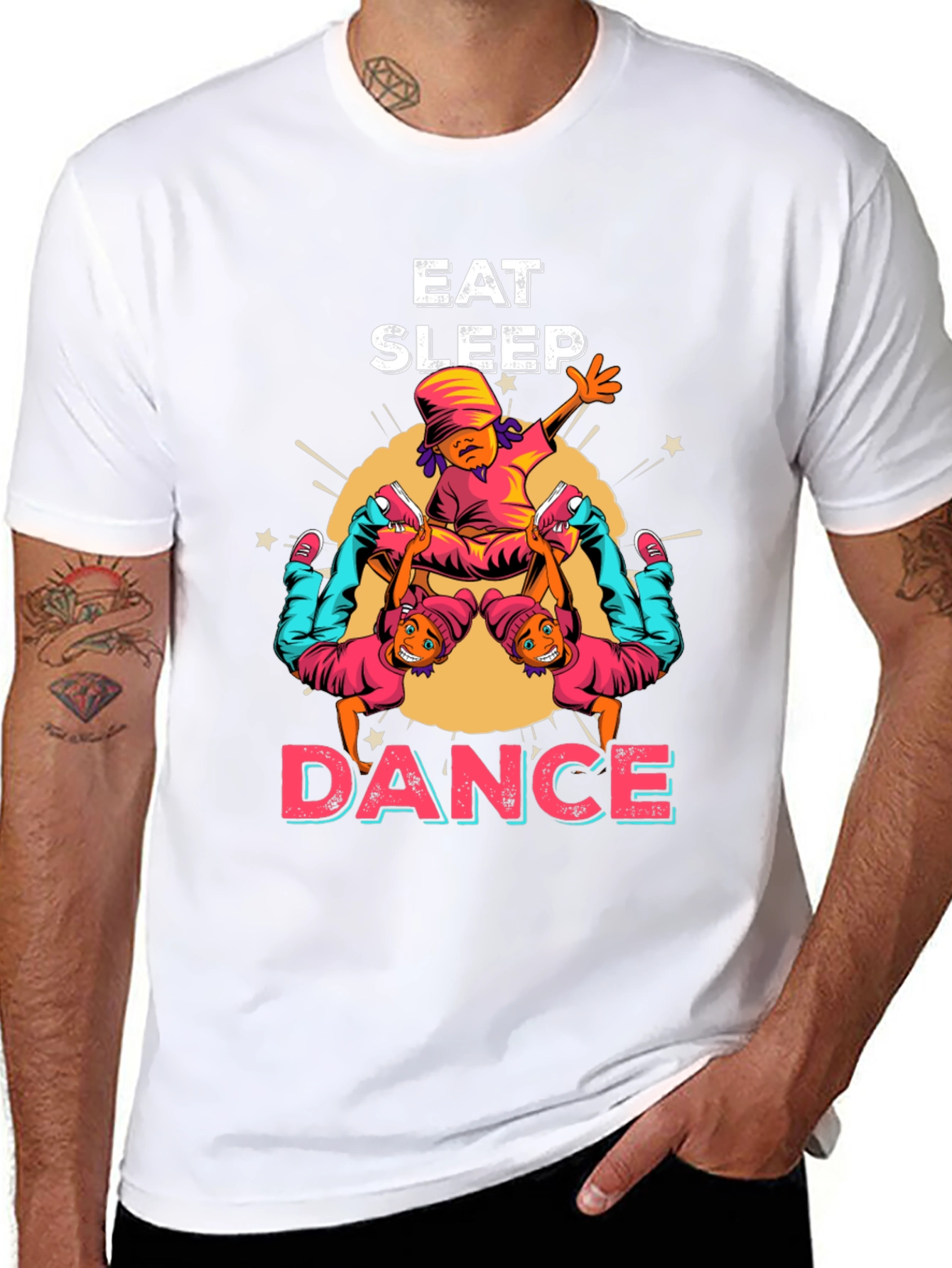 Eat Sleep Dance Graphic T-Shirt - Urban Style
