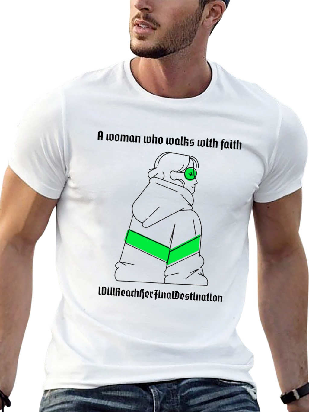 Faithful Woman T-Shirt: Reach Your Destination