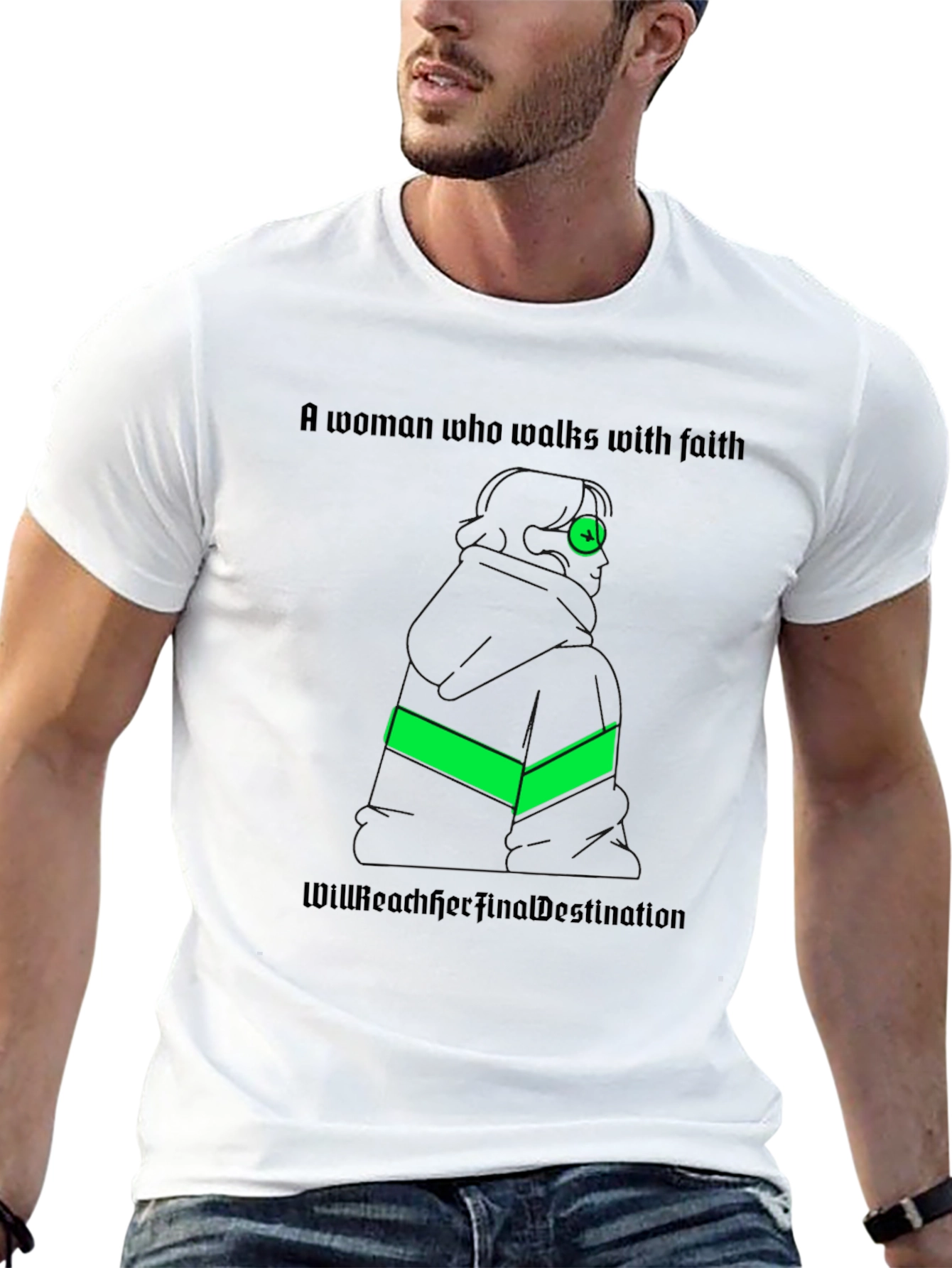 Faithful Woman T-Shirt: Reach Your Destination