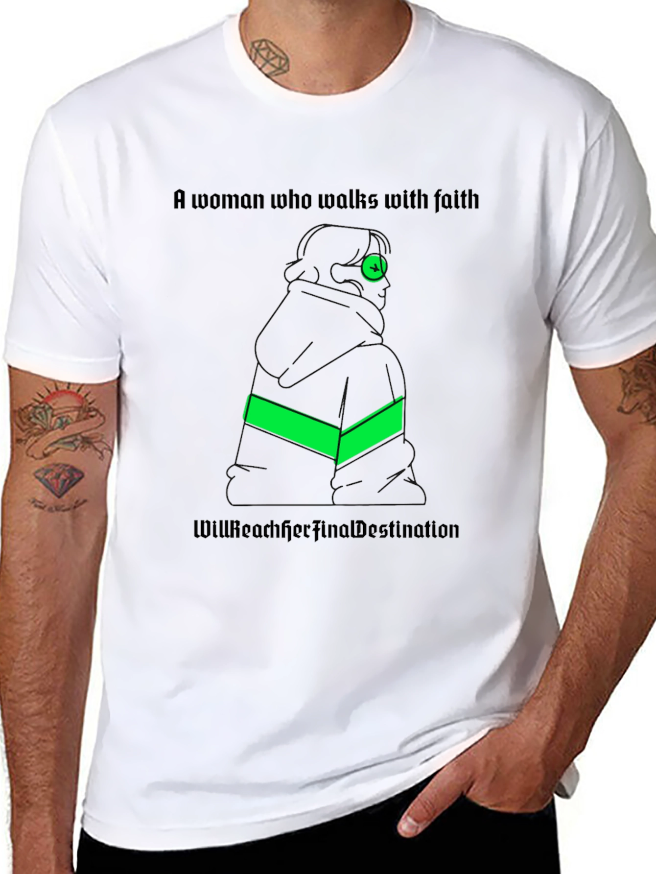 Faithful Woman T-Shirt: Reach Your Destination