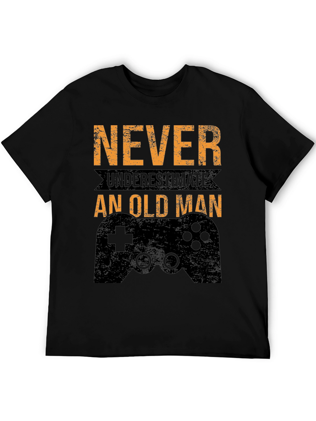 Never Underestimate an Old Man Gamer T-Shirt