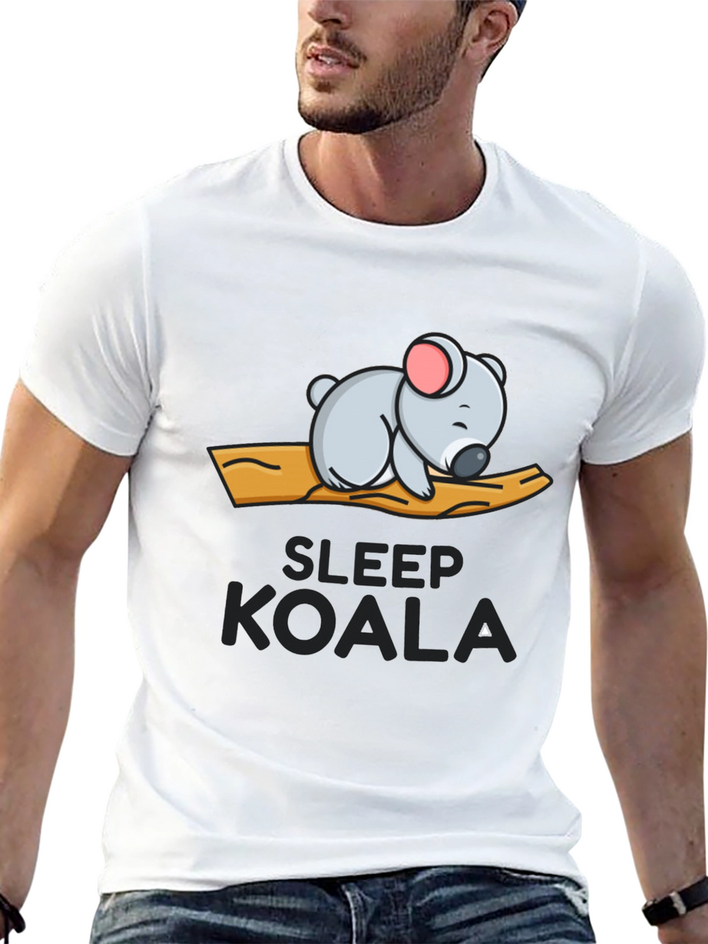 Sleepy Koala Graphic T-Shirt