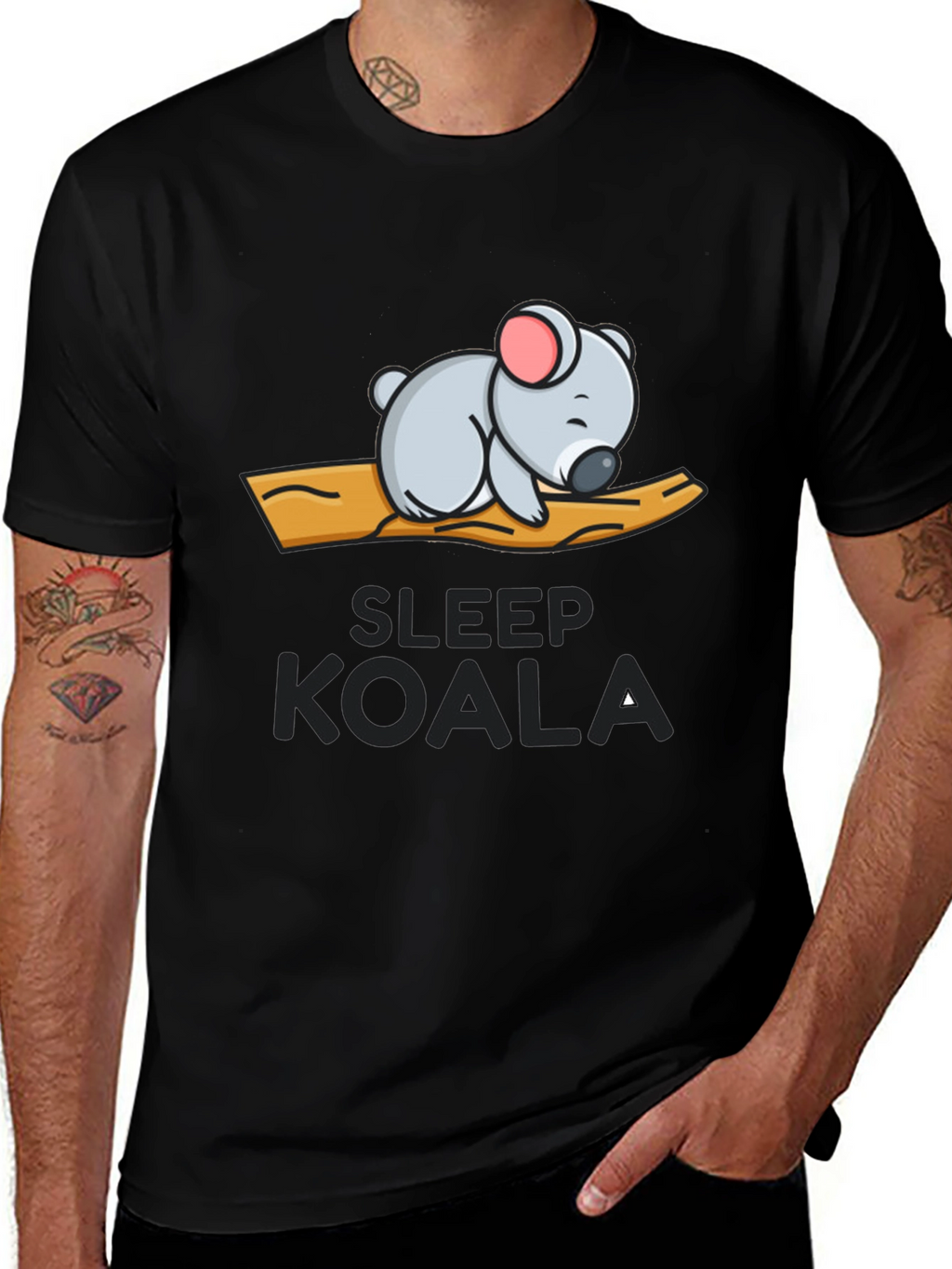 Sleepy Koala Graphic T-Shirt